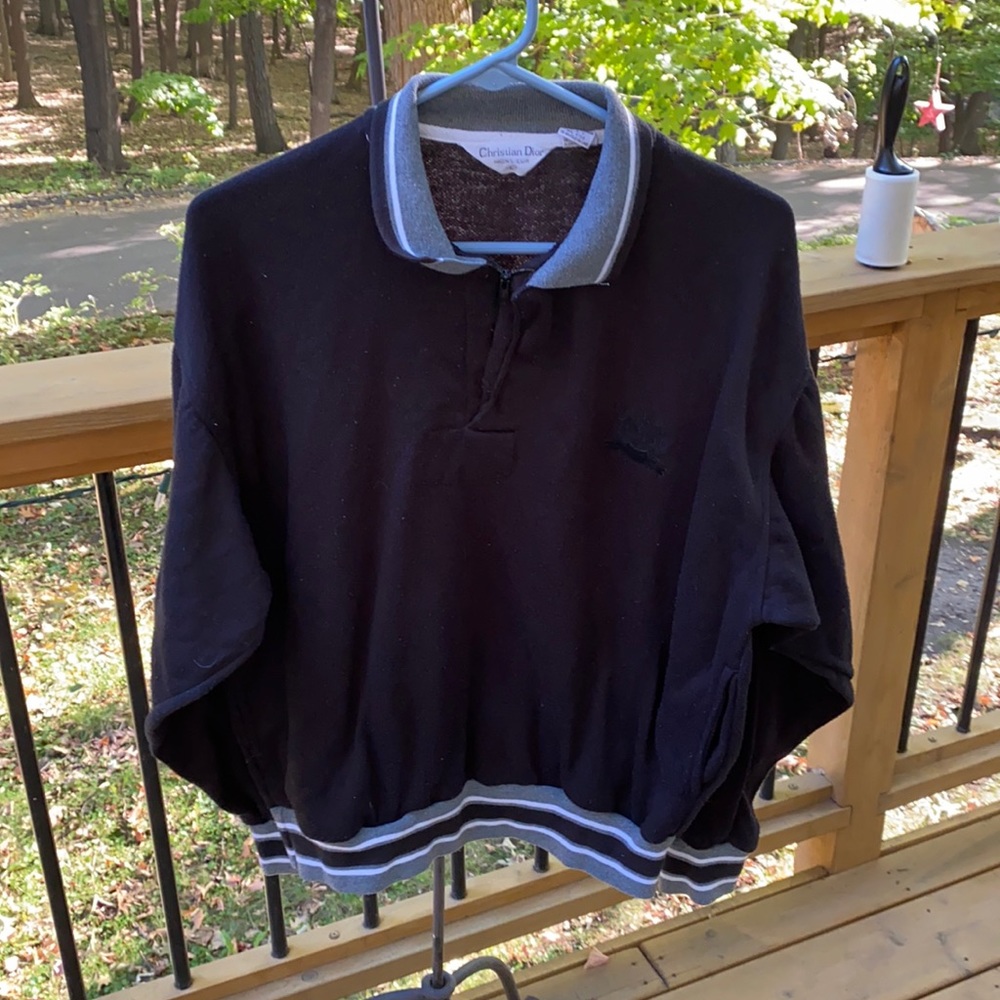 Christian Dior quarter zip sweater